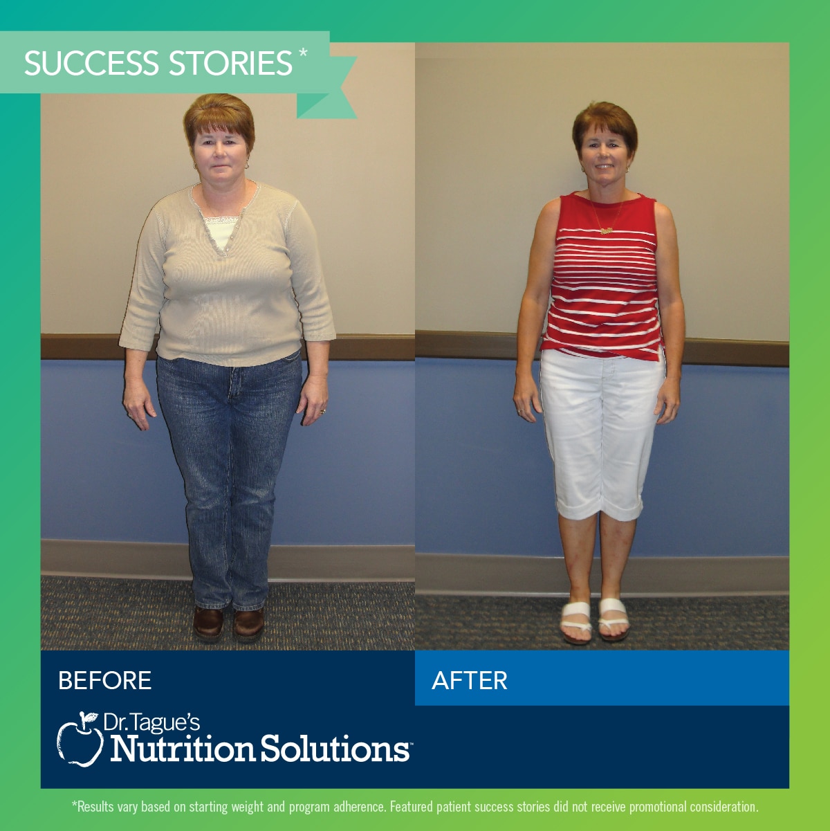 Helene lost 65lbs. on Dr. Tague's Program!