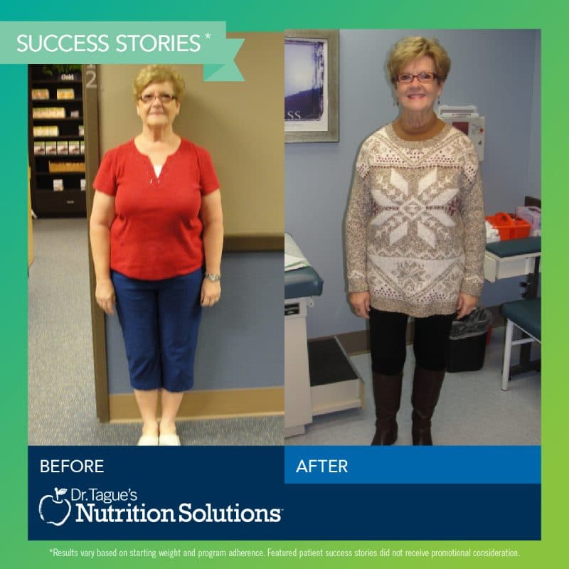 Helen lost 50lbs. on Dr. Tague's Program!