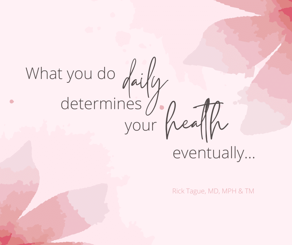 Healthy Habits: What you do daily determines your health eventually…