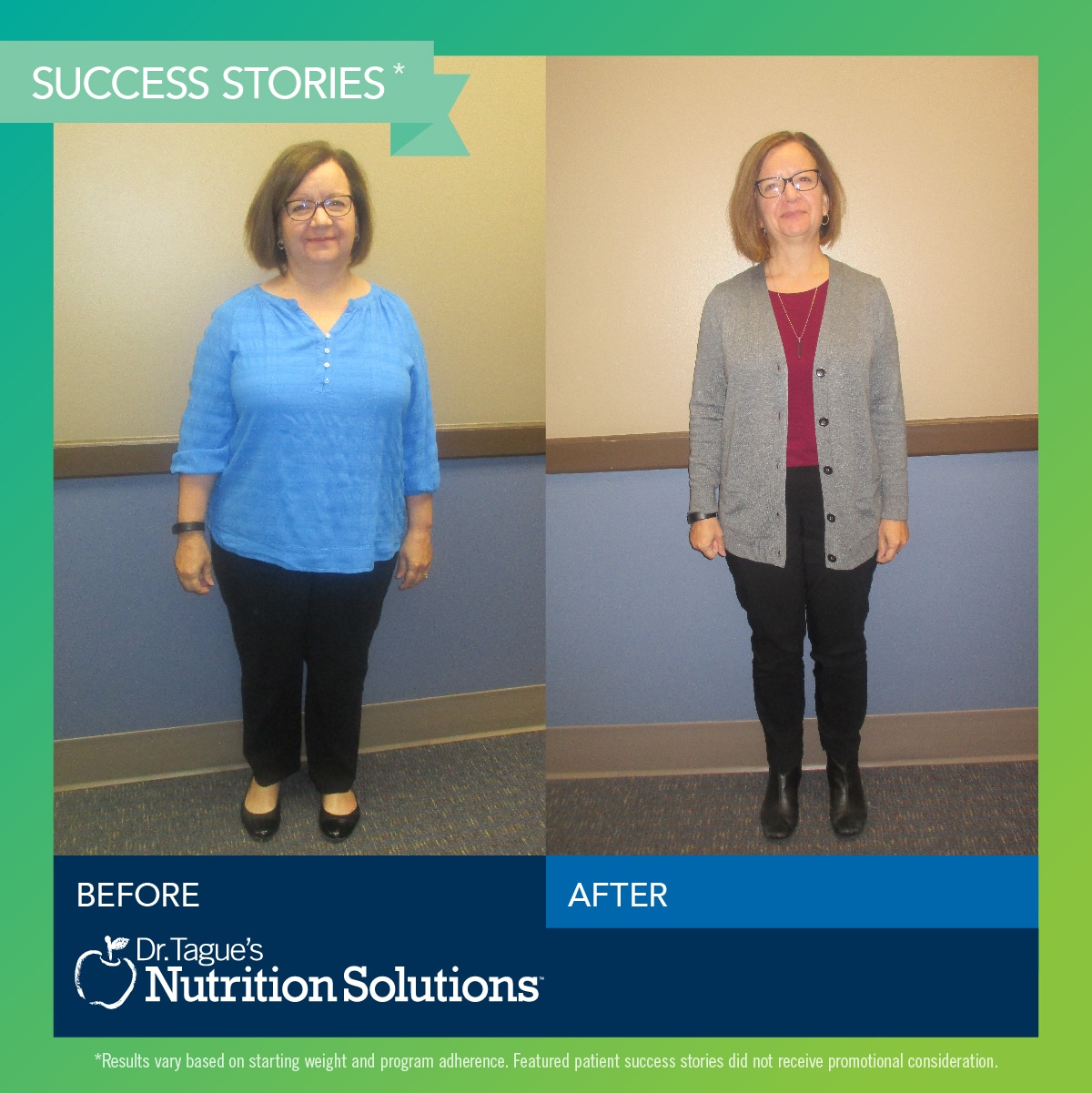 Dr. Tague Success Story - Sara lost 50 lbs!