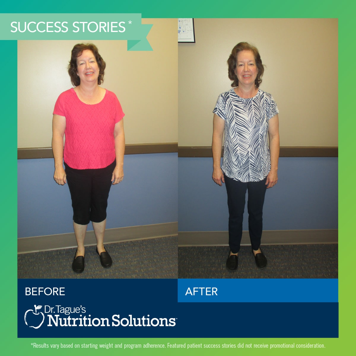 Dr. Tague's Center for Nutrition Success Stories - Esther lost 25 lbs in 11 weeks